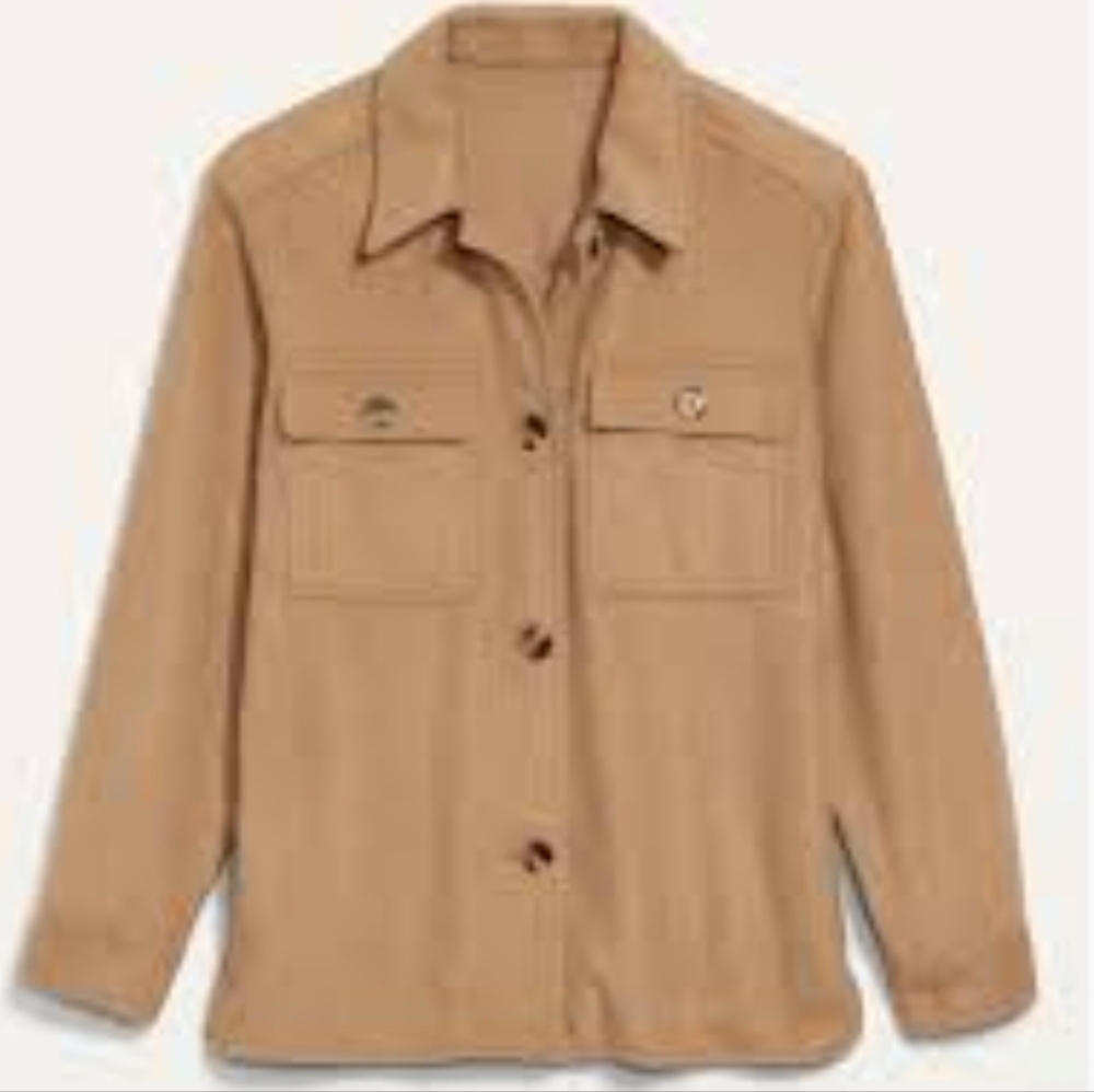 Wool Blend Utility Shacket - image 3